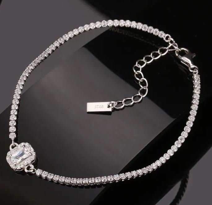 925 Sterling Silver Tennis Bracelet