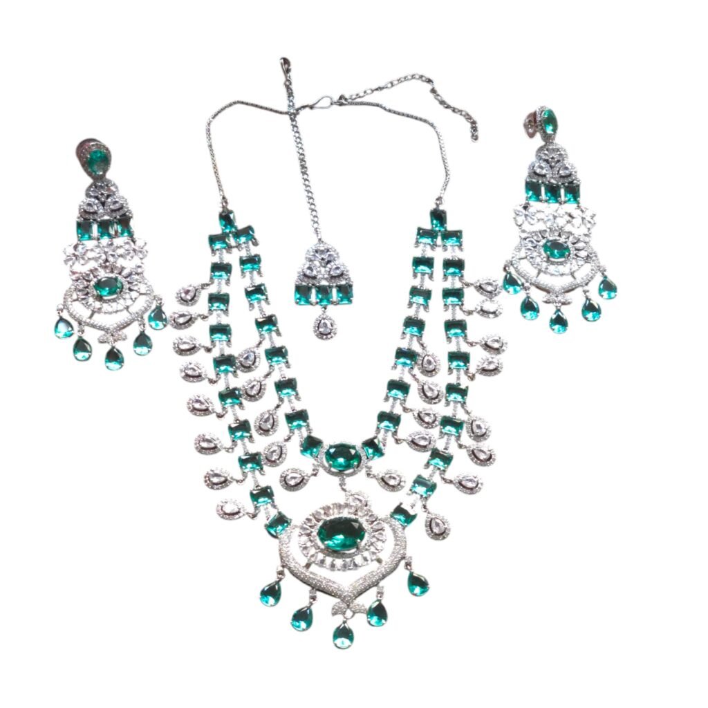 AD Emerald Green Bridal Set
