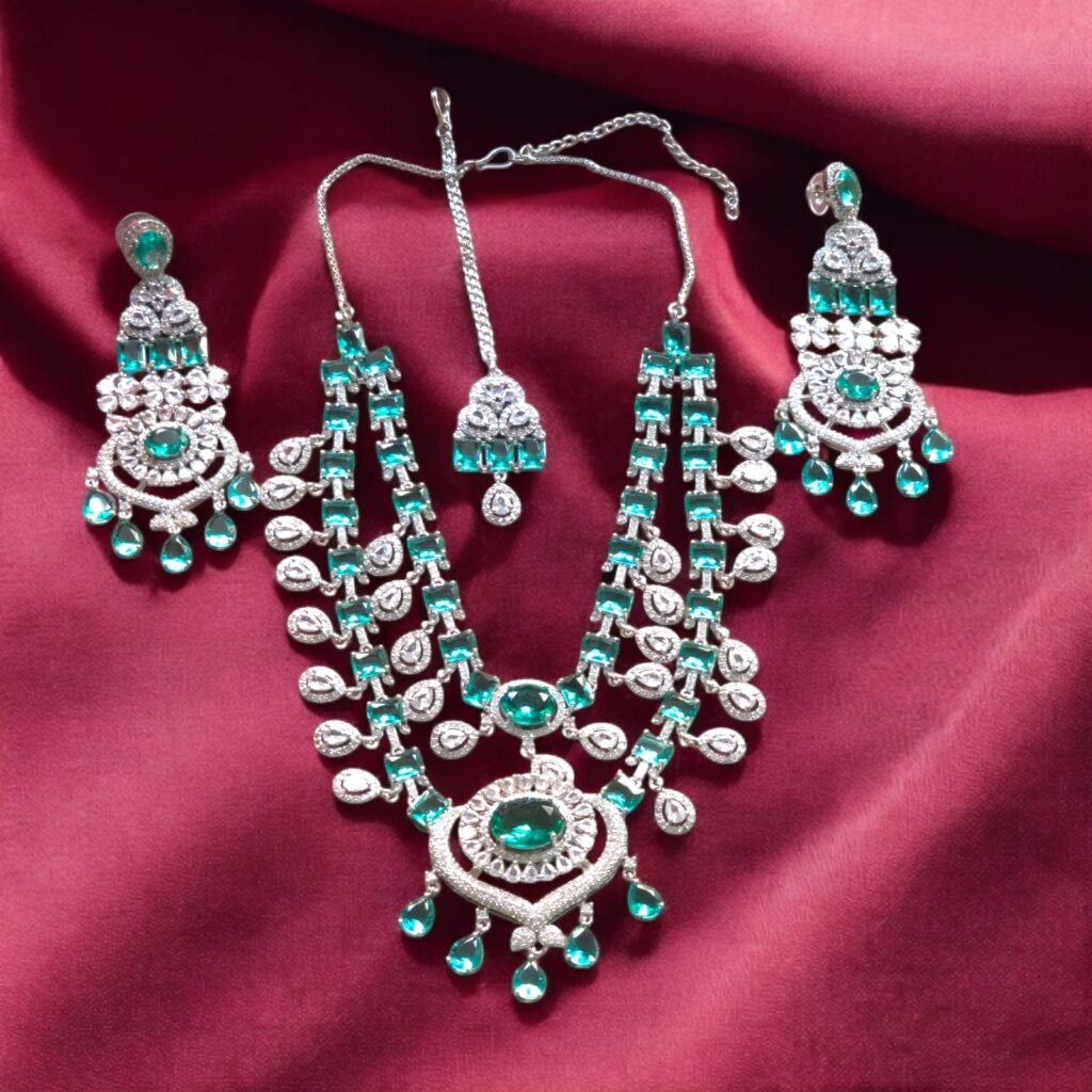 AD Emerald Green Bridal Set
