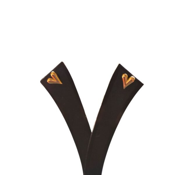Golden Heart Anti-Tarnish Earrings