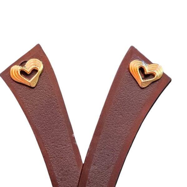 Gold heart earrings